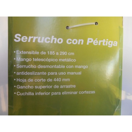 SERRUCHO DESMONTABLE CON PÉRTIGA