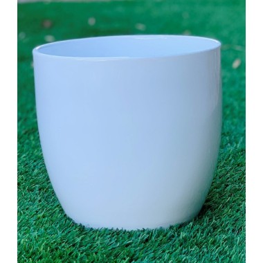 MACETA BLANCA 