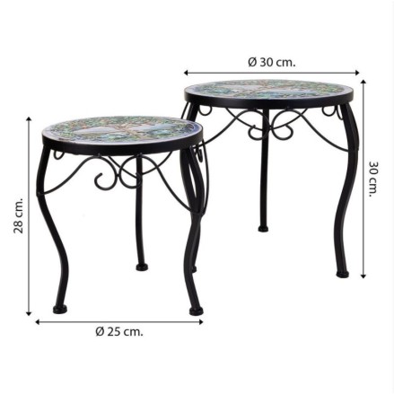 SOPORTE MACETA FORJA PEQUEÑO ÁRBOL