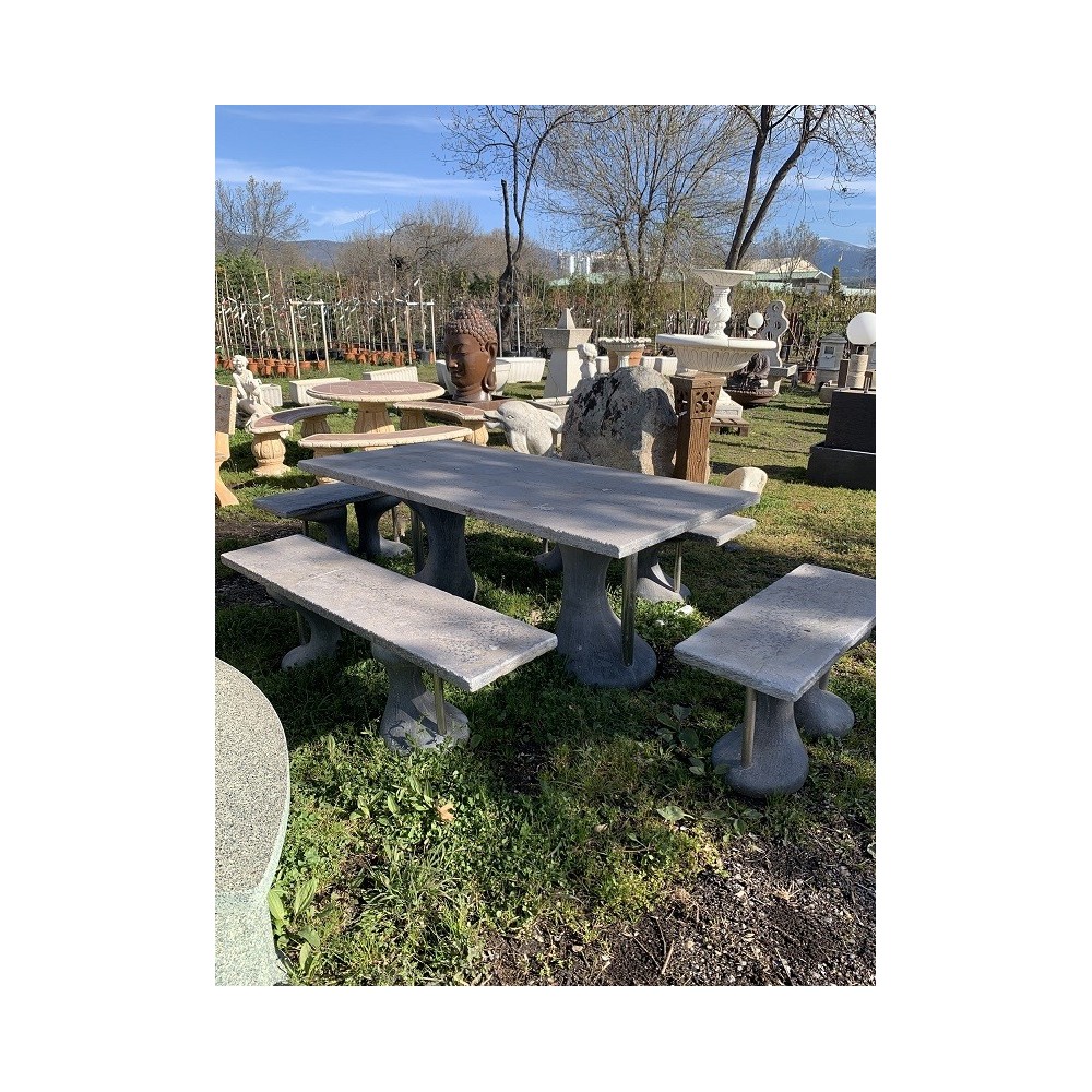 CONJUNTO MESA GRIS