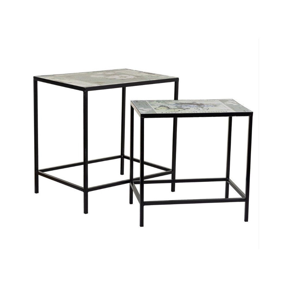 MESA DOS SET FORJA NEGRO 