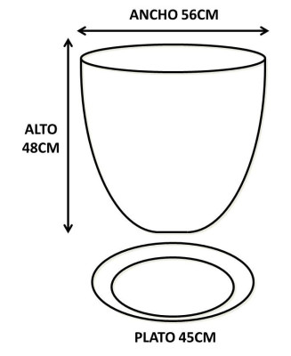 MACETA HÉRCULES CREMA