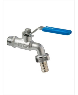 GRIFO CURVO MANGUERA PASO-TOTAL PN-16 PALANCA