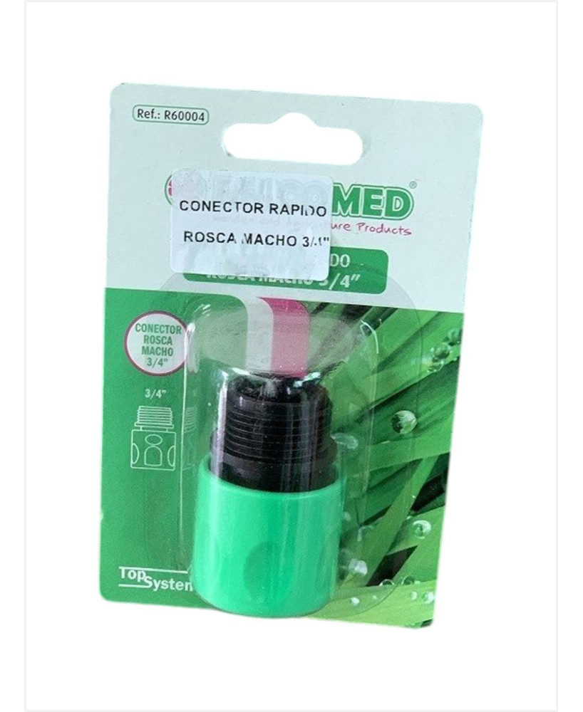 CONECTOR RÁPIDO ROSCA MACHO 3/4