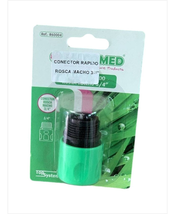 CONECTOR RÁPIDO ROSCA MACHO 3/4
