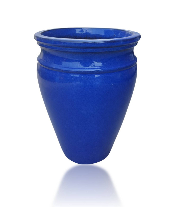 MACETA RONDA AZUL