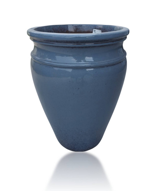 MACETA RONDA GRIS